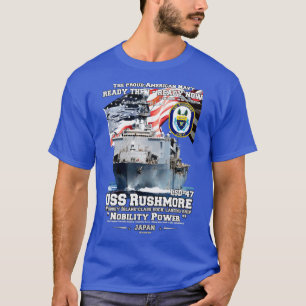 T-shirt USS Rushmore LSD47 débarquement maritime