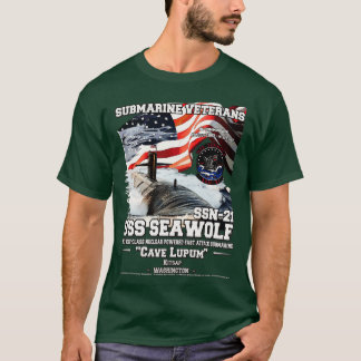 T-shirt USS Seawolf SSN21 sous-marin d'attaque