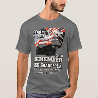 T-shirt USS ShangriLa CV38 Essexclass porte-avions ve