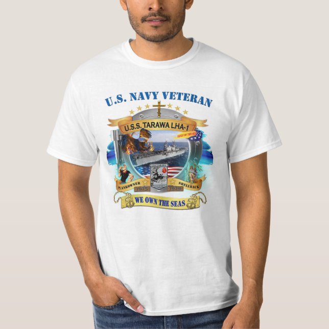 T-shirt USS Tarawa 1975-1979 (Devant)