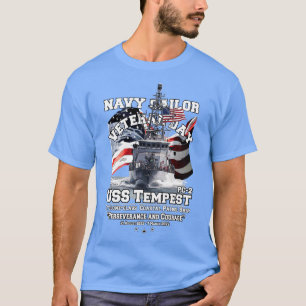 T-shirt USS Tempest PC2 patrouilleurs côtiers vétérans