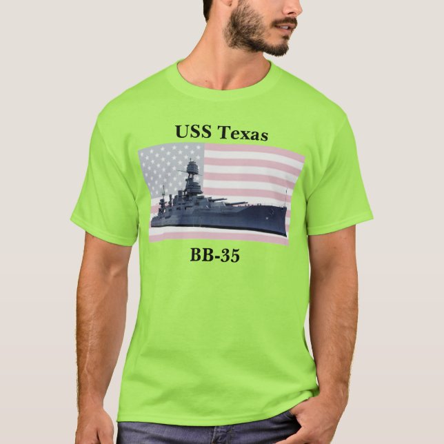 T-shirt USS Texas (BB-35) (Devant)