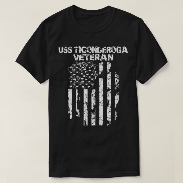 T-shirt USS Ticondéroga Veteran  (Design devant)