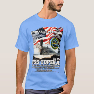 T-shirt USS Topeka SSN754 US Navy Sous-marins vétérans