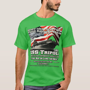 T-shirt USS Tripoli LHA7 vétérans des navires d'assaut amp