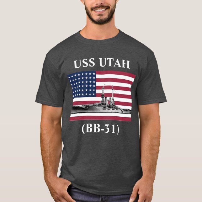 T-shirt USS Utah (BB-31)  (Devant)