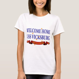 T-shirt USS Vicksburg à la maison bienvenu