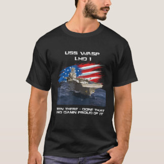 T-shirt USS Wasp LHD 1 Amphibious Assault Ship Vétérinaire