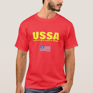 T-SHIRT USSA - ÉTATS SOCIALISTES UNIS D'AMERIKA