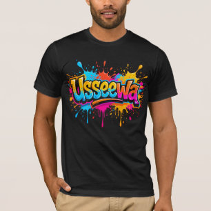 T-shirt Usseewa – Concept néon chaotique et attitude