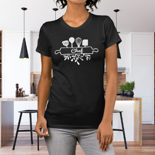 T-shirt Ustensiles de cuisine d'art du chef White