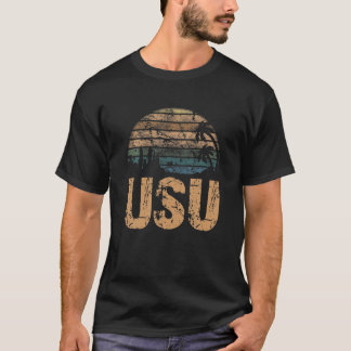 T-shirt USU Vintage Sunset University Alumni Funny