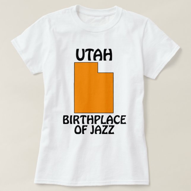 T-shirt Utah - Berceau du Jazz (Design devant)