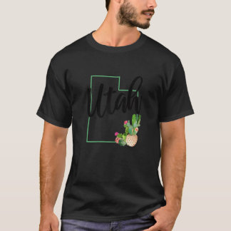 T-shirt Utah Cactus USA Amérique Souvenir