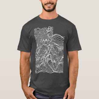 T-shirt Utah Elévations Inconnues Carte topographique Sans