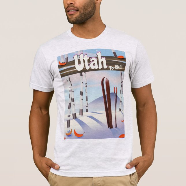 T-shirt Utah pour skier ! (Devant)