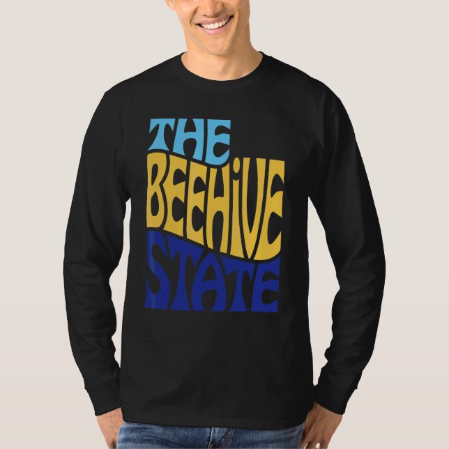 T-shirt Utah Ut Us State Shape Motto (Devant)