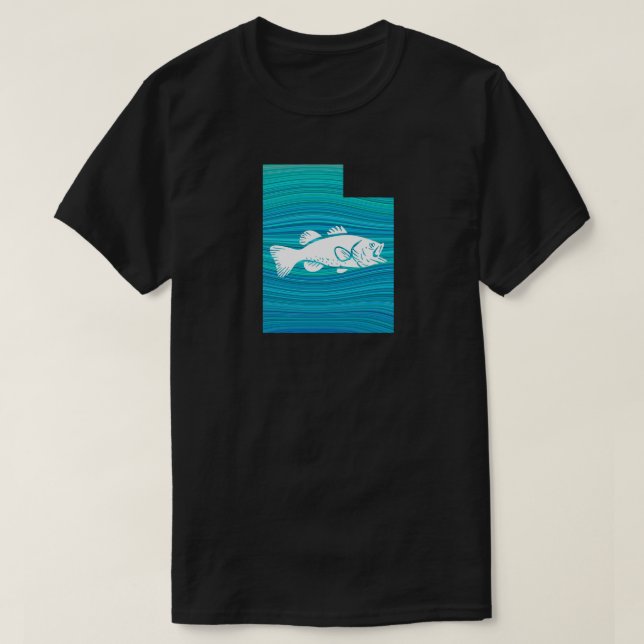 T-shirt Utah Wave Fishing (Design devant)