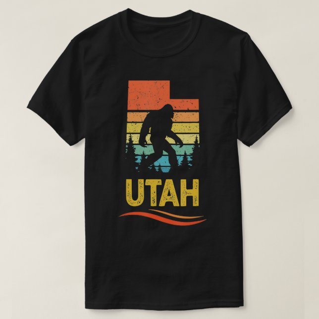 T-shirt Utah with a Bigfoot  (Design devant)