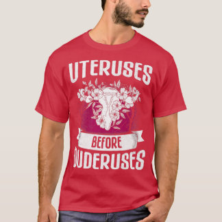 T-shirt Utérus Avant Duderus Conception Pour Féministes605