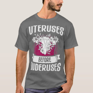 T-shirt Utérus Avant Duderus Conception Pour Féministes 60