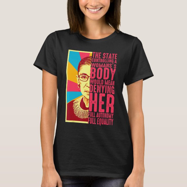 T-shirt Uterus Mon Corps Mon Choix Pro Choice Feminist Wom (Devant)
