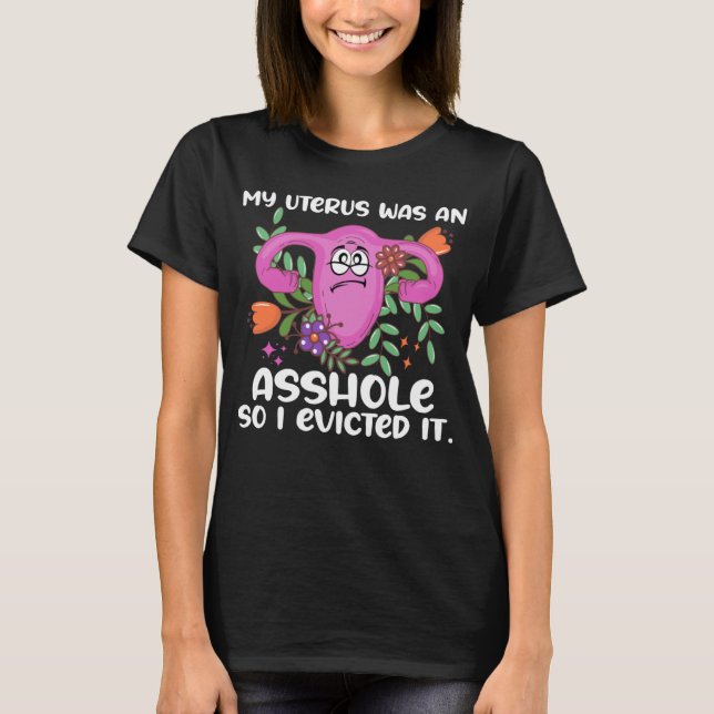 T-shirt Uterus Removal Survivor Funny Hystectomie Chirurgi (Devant)
