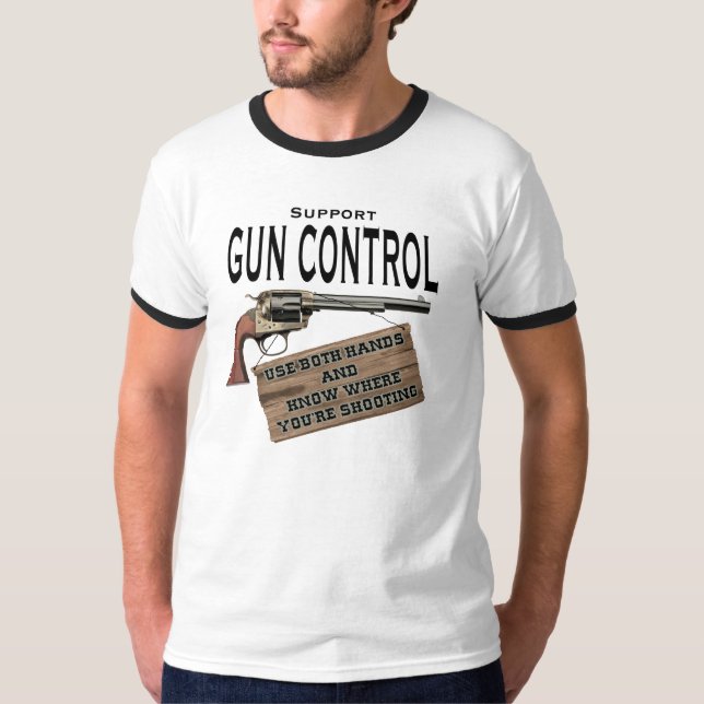 T-shirt Utilisation de contrôle des armes chemise de les (Devant)