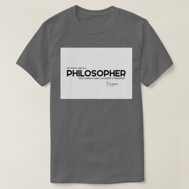 T-shirt utilisation de philosophe diogenes (Design devant)