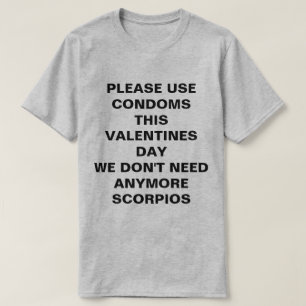 T-shirt Utilisez les préservatifs ce jour de Valentines