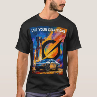 T-shirt Utilisez Vos Illusions Tesla Cybertruck Starship G