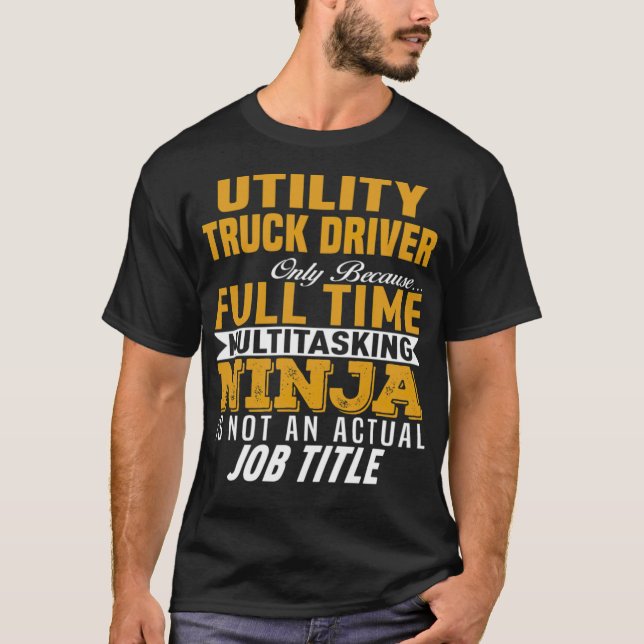 T-shirt Utilitaire Camion conducteur cool libre (Devant)