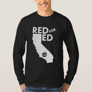 T-shirt UTLA Red Pour Ed United Teacher Los Angeles Protes
