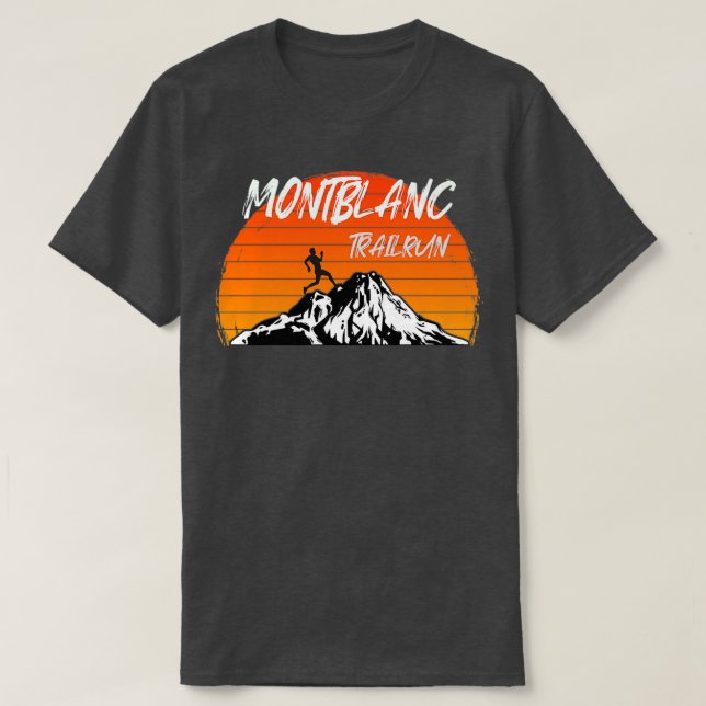 T-shirt Utmb - piste montblanc (Design devant)