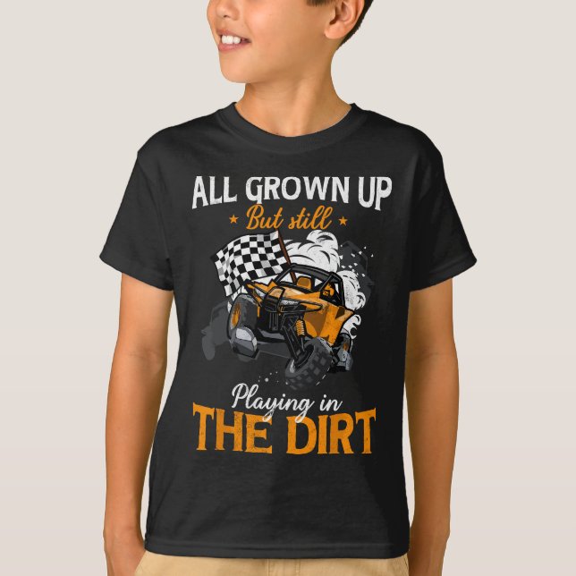T-shirt UTV Jouer dans UTV Dirt Hors route SXS Racing Qua (Devant)