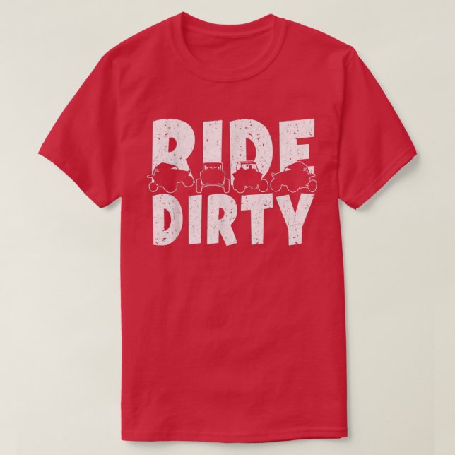 T-shirt UTV Ride Dirty Off Road Amateurs  (Design devant)