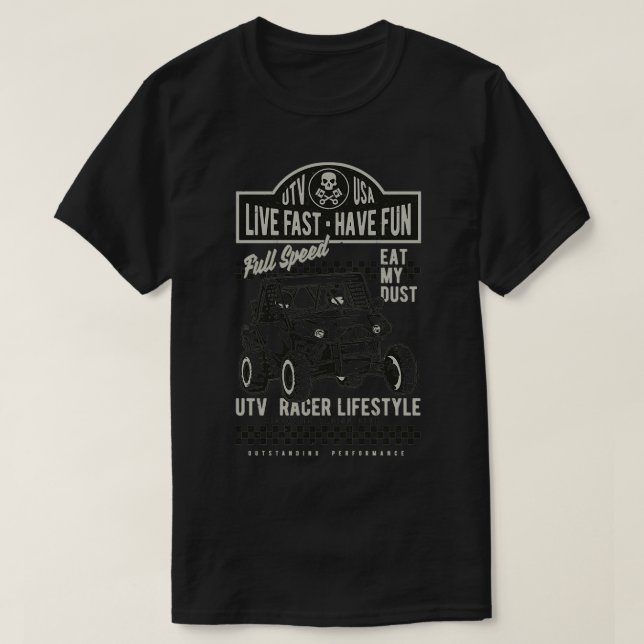 T-shirt UTV SXS Live Fast Have Fun (Design devant)