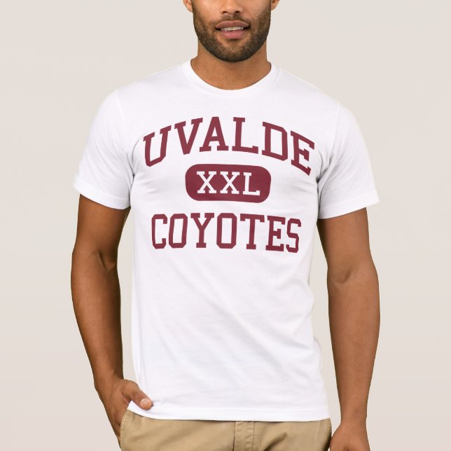 T-shirt Uvalde - coyotes - lycée - Uvalde le Texas (Devant)