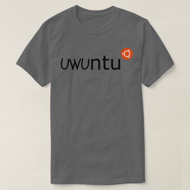 T-shirt Uwuntu kawaii ubuntu (Design devant)