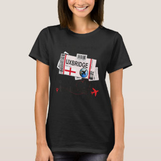 T-shirt Uxbridge Girl Uxbridge Boarding Pass Uxbridge