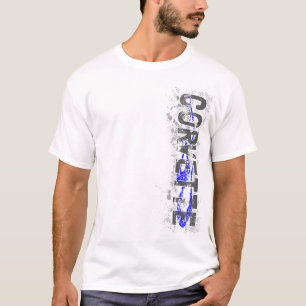 T-shirt v2 bleu de Corvette Vert