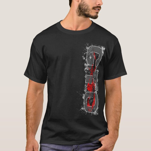 T-shirt v2 rouge de GTO Vert (Devant)