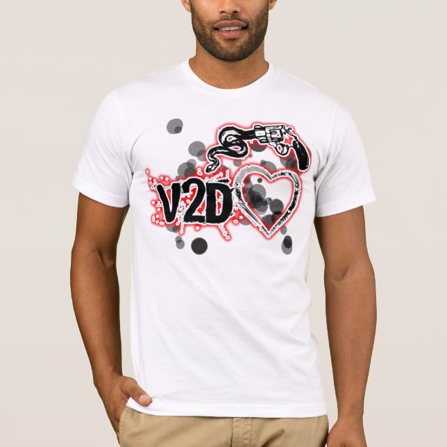T-shirt v2dheart (Devant)