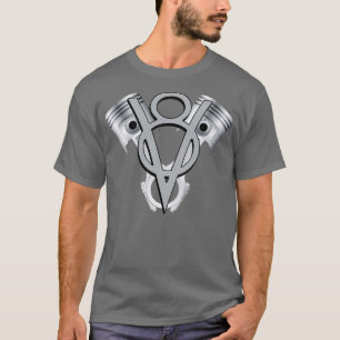T-shirt V8 Moteur piston American Muscle voiture