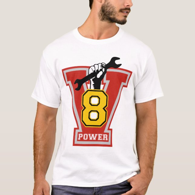T-shirt v8 power (Devant)