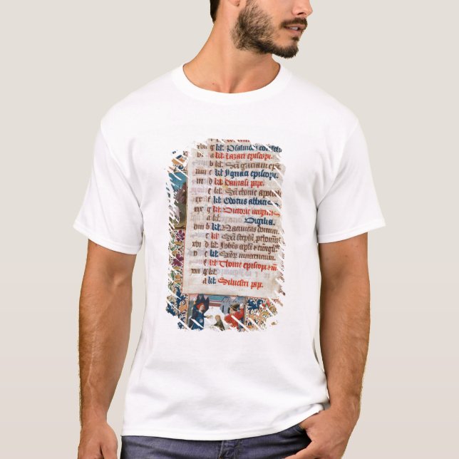 T-shirt V.25-3 Fol.12v le mois de décembre (Devant)