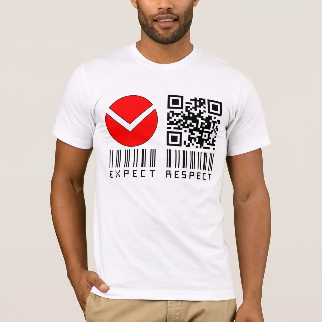 T-shirt V attendez-vous au respect (Devant)