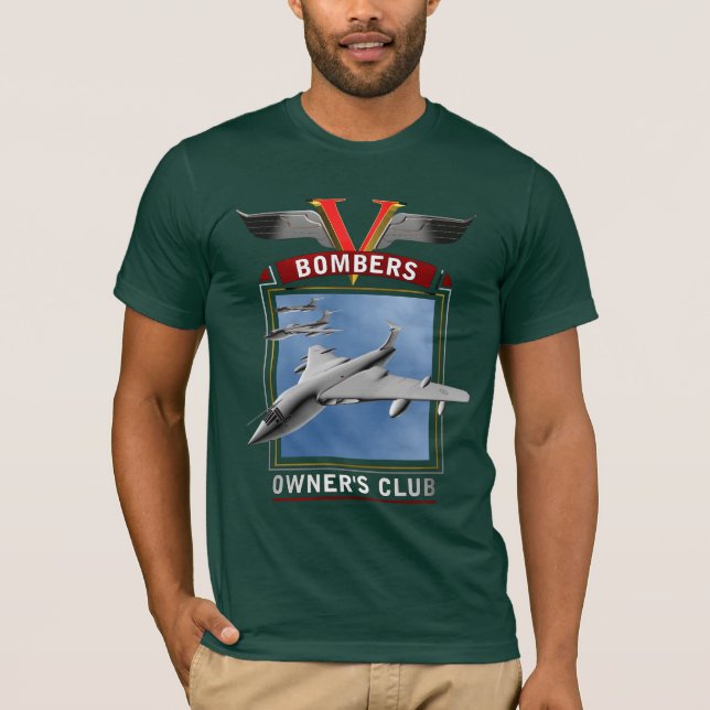 T-shirt V club de propriétaires de bombardiers (Devant)