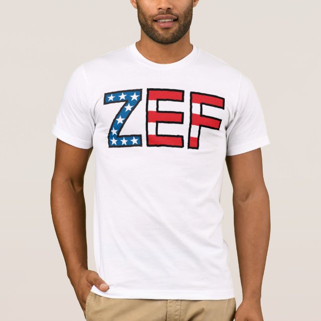 T-shirt V-Cou laid de garçon de ZEF (Devant)