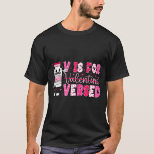 T-shirt V est pour infirmière expérimentée Saint-Valentin
